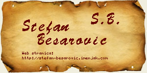Stefan Besarović vizit kartica